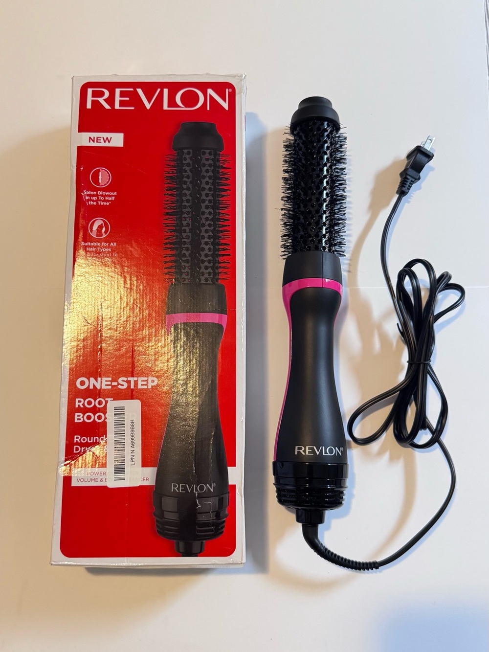 🆕 Revlon Black and Pink One-Step Round Brush Dryer